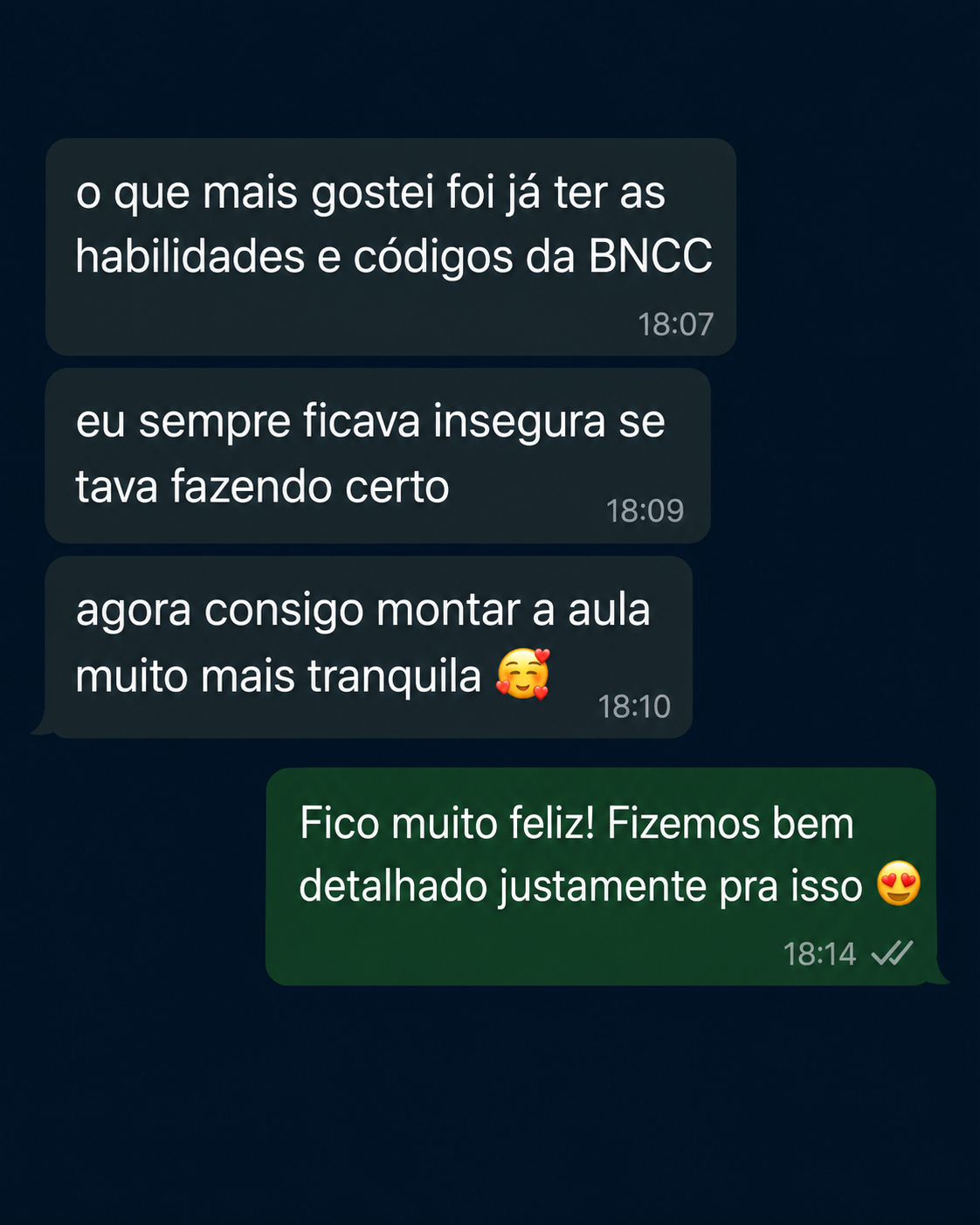 Depoimento real de professora no WhatsApp 7