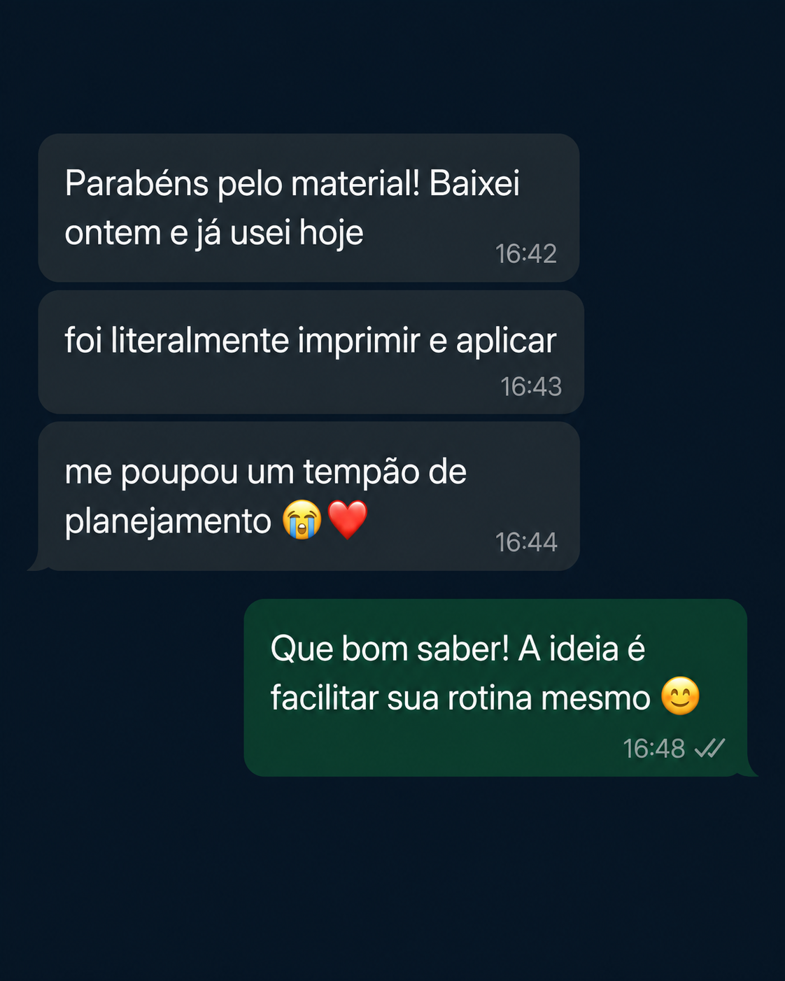Depoimento real de professora no WhatsApp 6